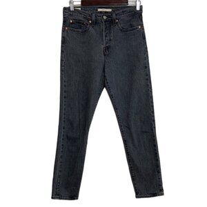 Levis Jeans Womens 27 x 28 Gray Wedgie Fit High Rise Taper Leg